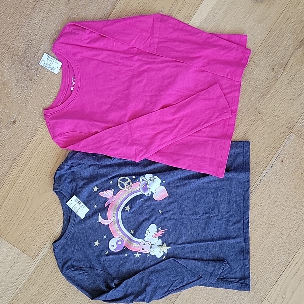 (2) NWT Children's Place long-sleeved tee